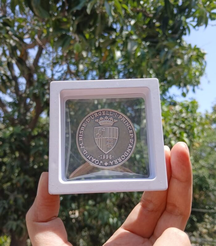 1996 Andorra 10 Diners Silver Coin - Joan Martí i Alanis (Sailing Ship)