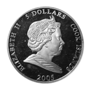 2005 Cook Islands 5 Dollars – Ferrari 500 F2 Silver Commemorative Coin